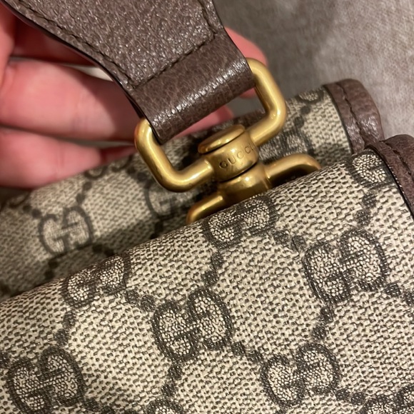 ⚡️Gucci Neo GG Supreme Crossbody Small Messenger Bag with Stripe Canvas Strap - Picture 16 of 16